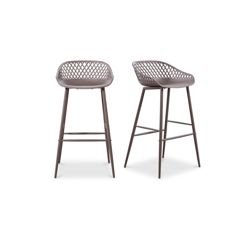 Newark Patio Bar Stool, Taupe, 29"