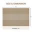 Ensemble de 6 napperons résistants à la chaleur de 12 po x 18 po Placemats-112302768