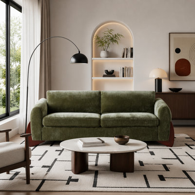 3-Seater Chenille Upholstered sofa