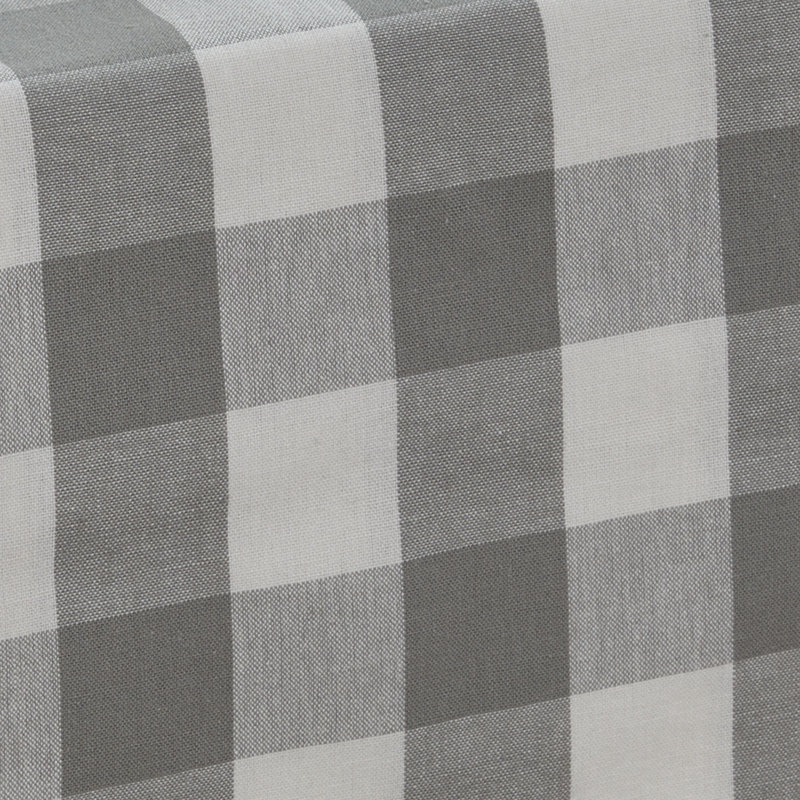 Amair Rectangular Plaid Table Runner, 36" x 13", Dark Gray 