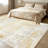 1PC Neutral Beige Abstract Watercolor Brushstroke area rugs for Living Room, Soft and Comfortable, Suitable for all seasons, easy-to-maintain, machine washable Indoor floor mat, Under Table Farmhouse suitable for dining table, bedroom, home office,-1972695325