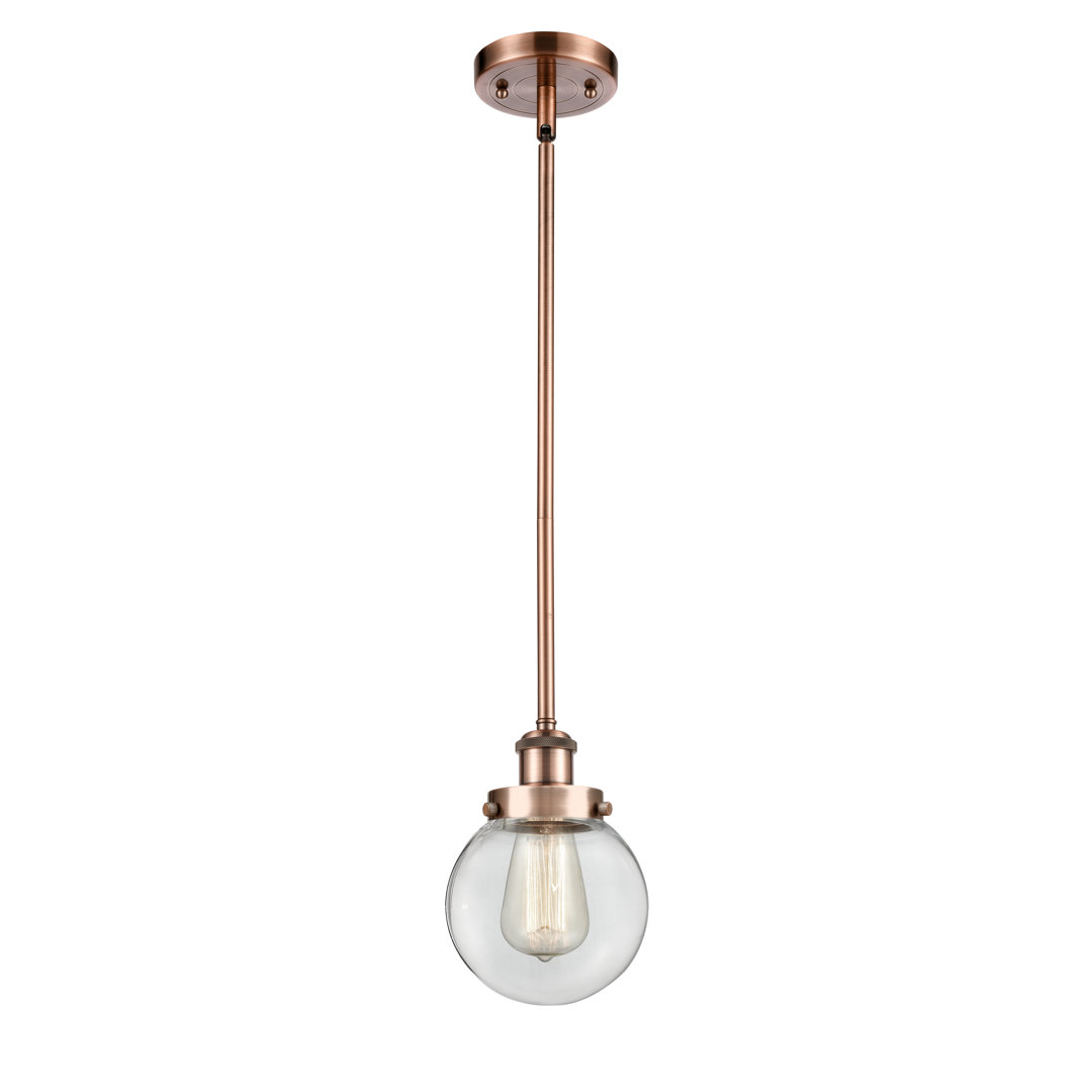 Lorri 1 - Light Single Pendant Beachcrest Home™ Shade
