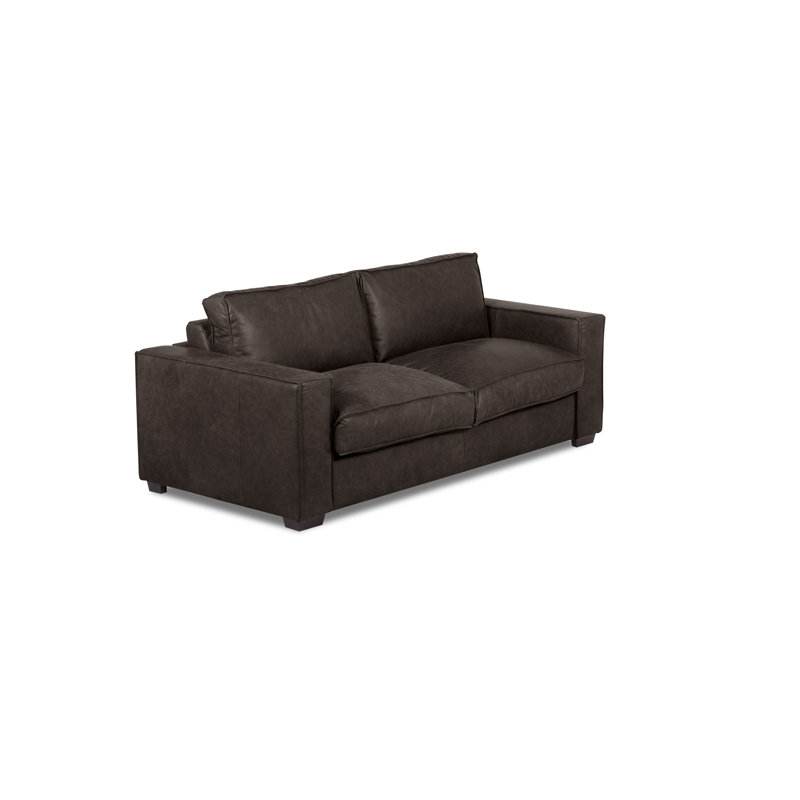 Ripleigh Reclining Sofa, Ripleigh Vintage Dark Brown Genuine Leather
