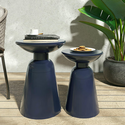 Ensemble de 2 tables de bout en métal