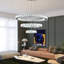 Hal 3 - Light Silver LED Crystal Pendant