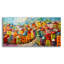 «Colorful City», art mural en verre acrylique, 48 po x 24 po-1779382331