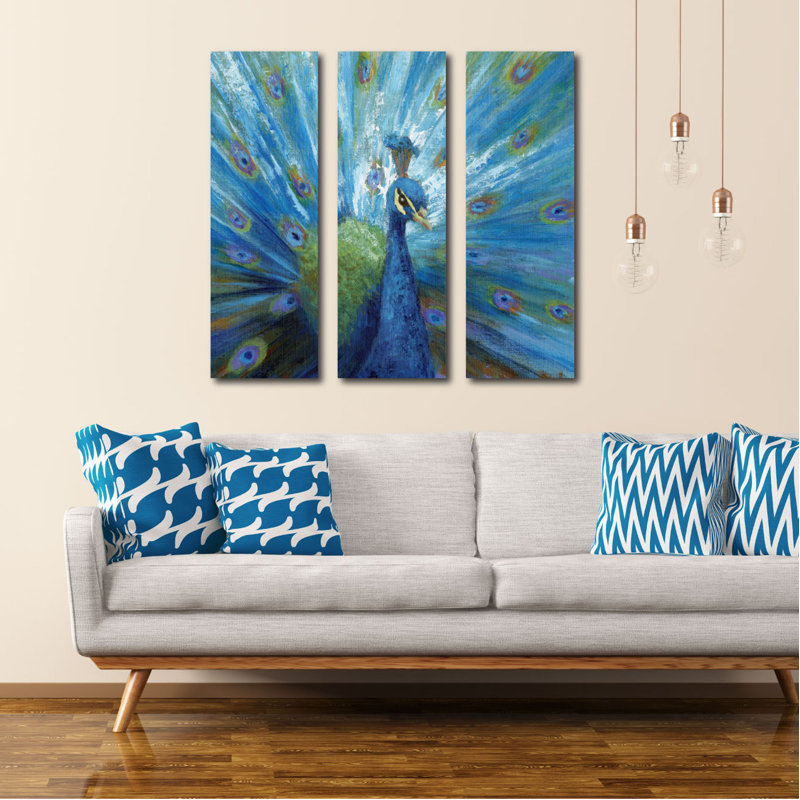 « peacock », impression multi-pièces sur toile