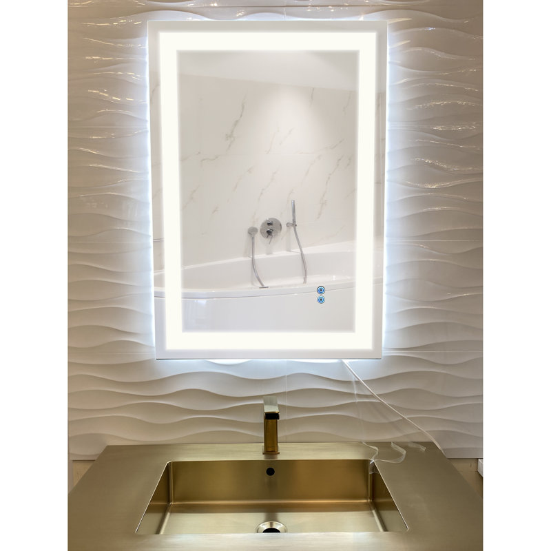Miroir de salle de bain Edison, l 24 po x H 34 po