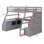 Lit mezzanine avec 7 tiroirs, 2 tablettes et un bureau-1519755410