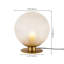 Lampes de table sphériques en verre 1 lumière