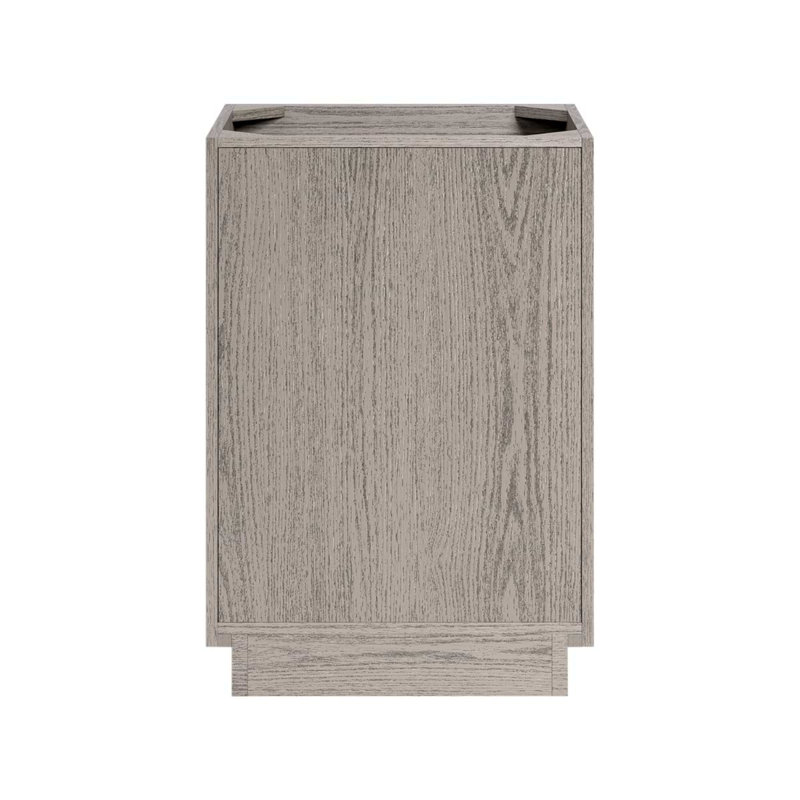Rhett Vanity, Steel Oak, 24" W, White Quartz