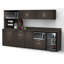 Buffet Sideboard Kitchen Break Room Lunch Coffee Kitchenette Cabinets 7 Pc Espresso – Factory Assembled (Furniture Items Purchase Only)