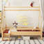 Lit plateforme en bois avec escalier Relora-125427558-125427560