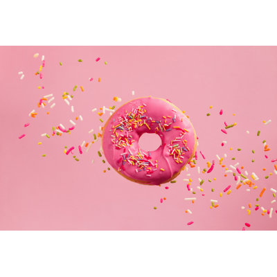 " Sprinkled Pink Donut "