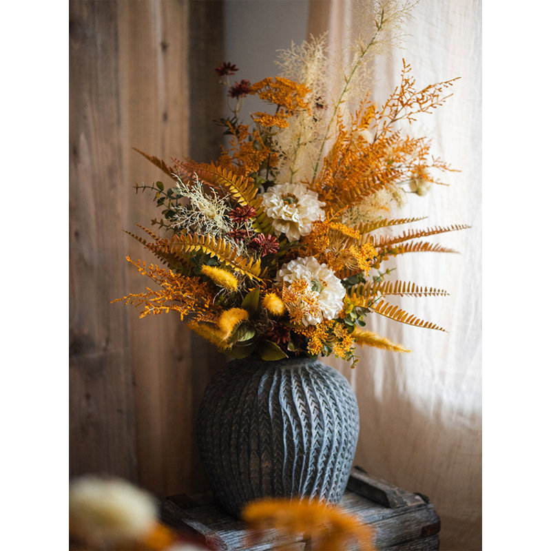 Bouquet de fleurs rétro imitation de style campagnard, article de décoration intérieure