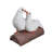 Doves on a Log Figurine