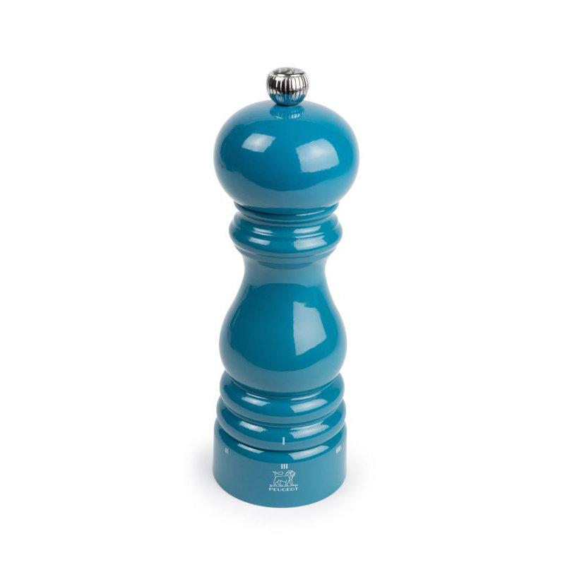 Peugeot Saveurs, Parisrama - Pepper Mill, Pacific Blue, 18cm H x 5.9cm W x 5.9cm D