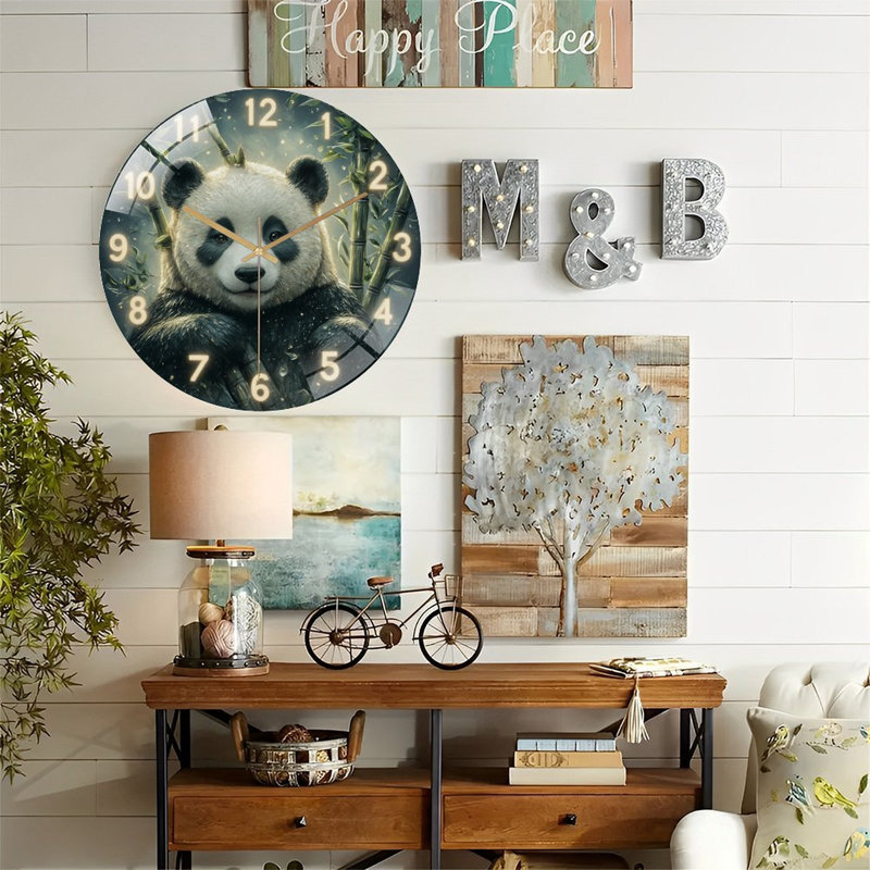 Horloge murale Panda
