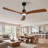 New Model Wood Ceiling Fan With 3 Solid Wood Blades Remote Control Reversible DC Motor For Living Room-972059775-972059764