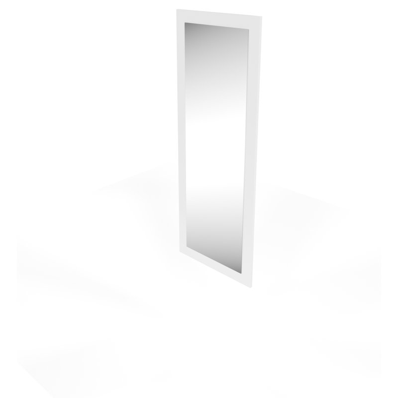 Framed Wall Mounted Overmantle Mirror in White