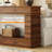 63" Narrow Farmhouse Console Table With Open Storage Shelves, Long Sofa Table For Entryway, Hallway, Or Behind The Couch-2104783858