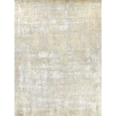 SAMPLE-Murano Hand-Knotted Beige Area Rug - 1'x1'6"