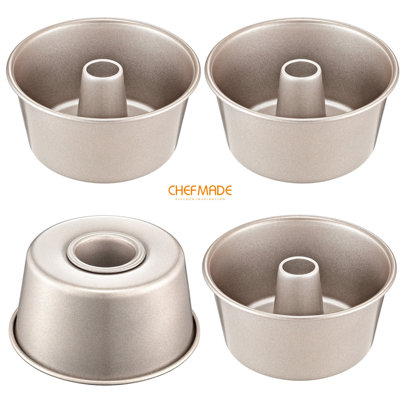 CHEFMADE 3.5 Inch Mini Angel Food Pan Set 4Pcs