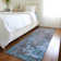Machine Washable Indoor/Outdoor Cinead ACN1702 Teal Rug
