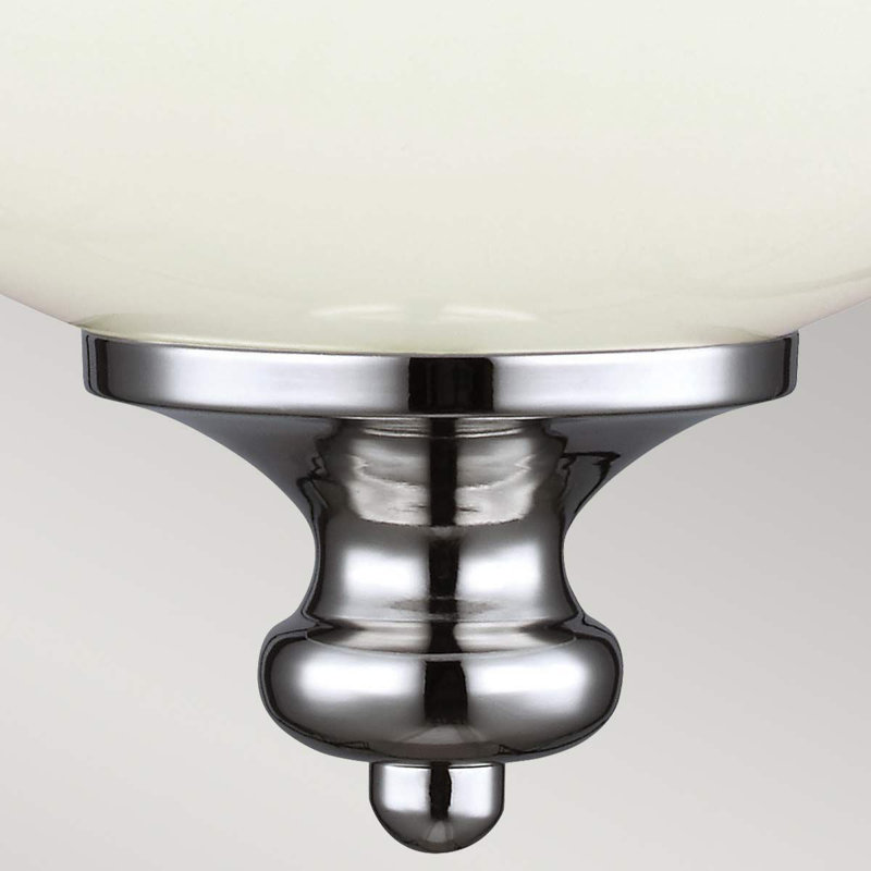 Tolliver 1 - Light Sphere Pendant, Polished Nickel, Small