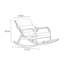 Chaise berçante en bois massif Nordic-100720473