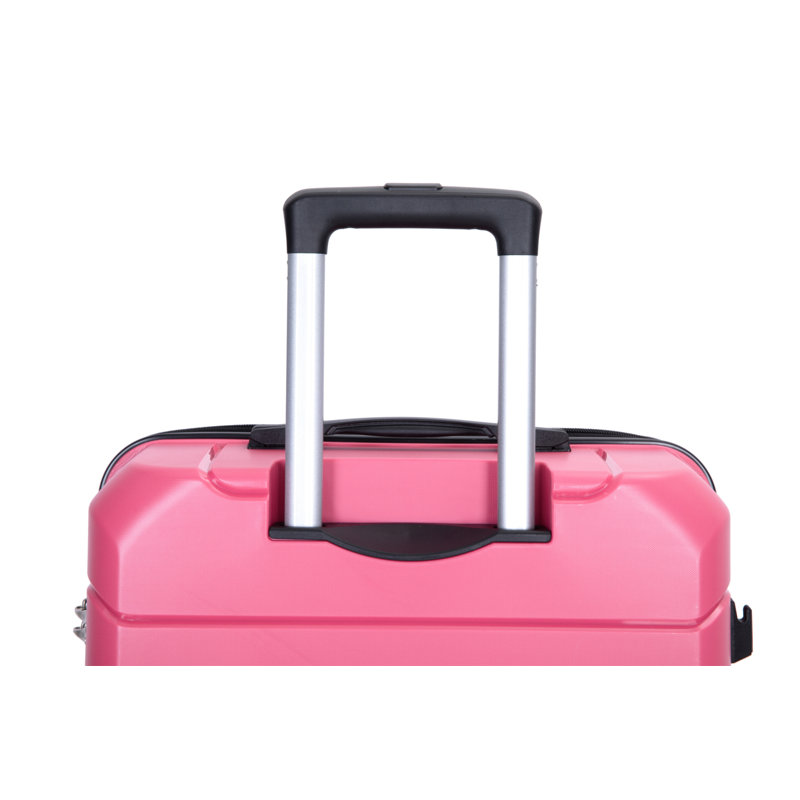 Ensemble de 3 valises à roulettes Hardshell, Rose