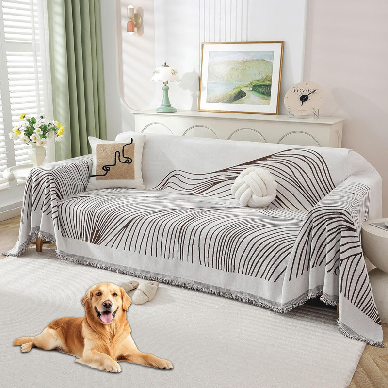 Housses de canapé Housse de canapé pour animaux de compagnie lavables pour canapés, H 0,01 po x l 150 po x P 71 po