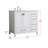 Hines 36'' Single Bathroom Vanity with Engineered Marble Top-317604690
