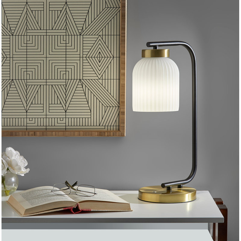 Textured Glass Desk Lamp