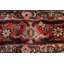 Tapis unique en laine noué à la main rouge / beige nouvel âge 3 pi 11 po x 4 pi 11 po Hamond