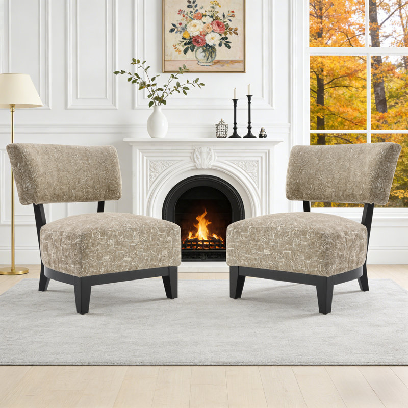 Fauteuil d'appoint 2 pièces, Beige