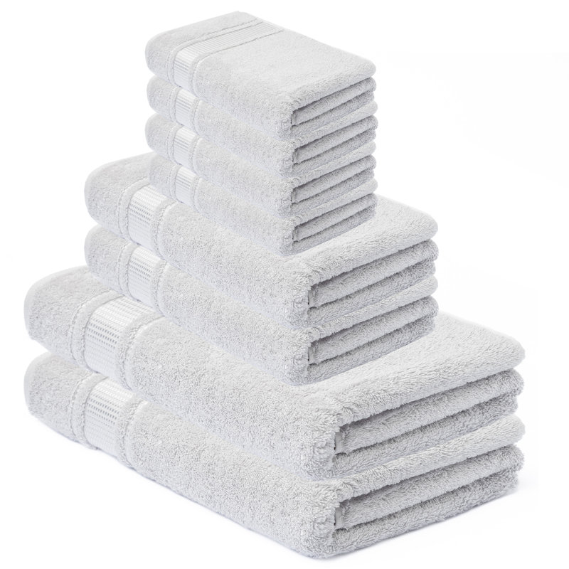 Turkish Cotton Bath Towels, Silver Gray