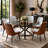Faux Leather Upholstered Solid Back Side Chair-2058253085