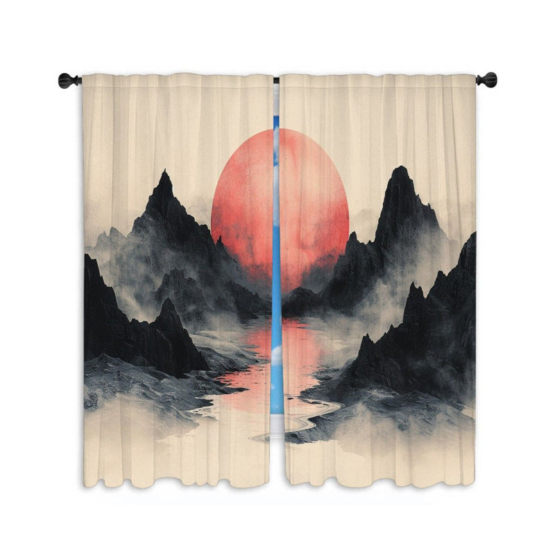 Fatheree Room Darkening Curtain Pair, 40" W x 63" L