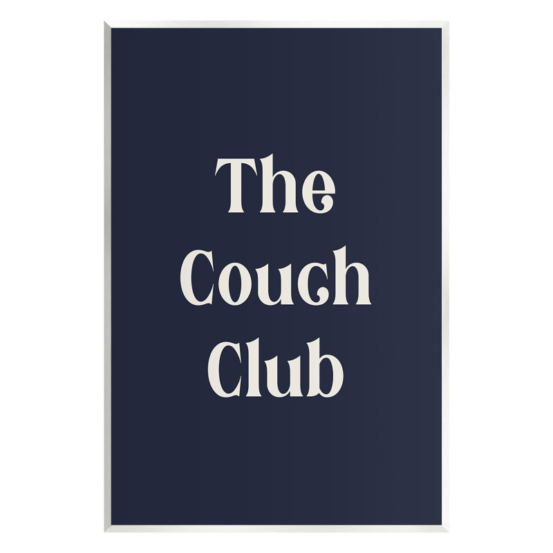 Art mural "Couch Club" par Lil 'Rue, H 15 po x l 10 po