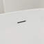 Baignoire de trempage rectangulaire autoportante en acrylique avec drain chromé 59 po x l 28 po