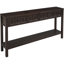 Console de style rustique avec tiroirs et tablettes fonctionnels, un meuble pratique et élégant pour la décoration intérieure