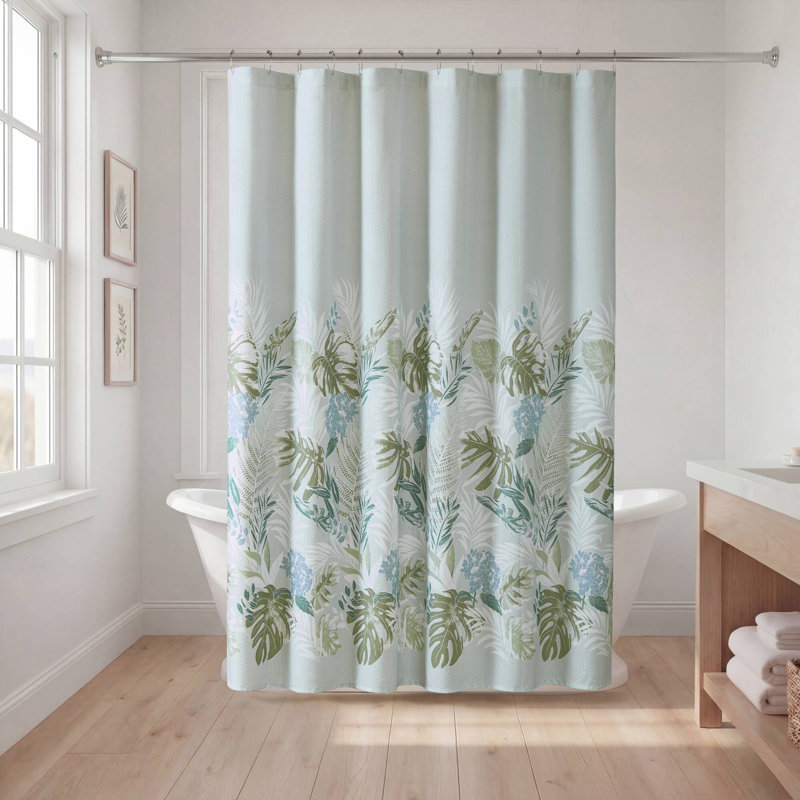 1 Piece 72x72" Shower Curtain,Blue