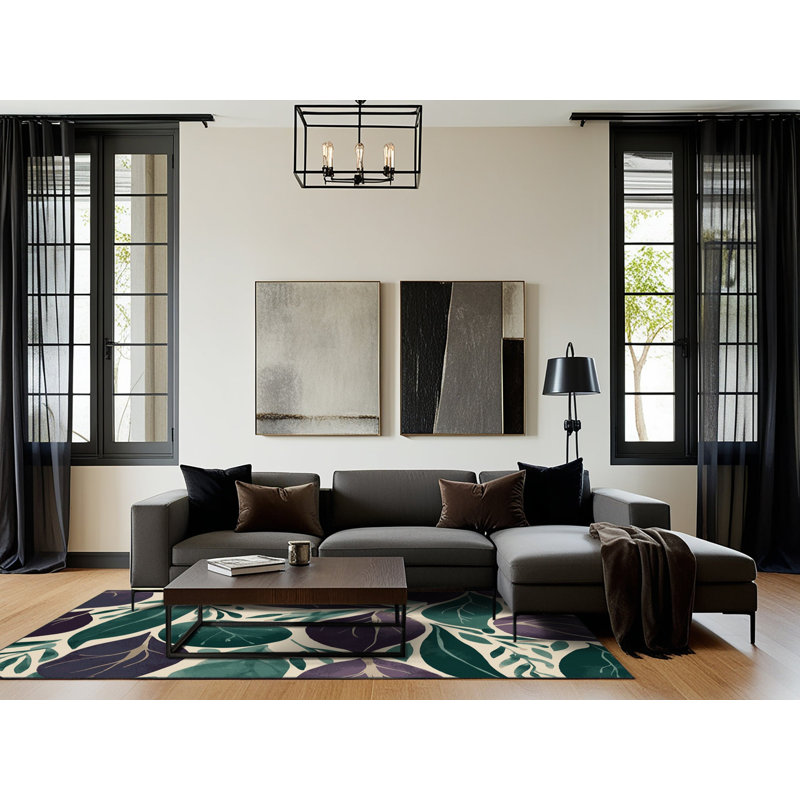 Celestial Sprouts Rug, Square 3'