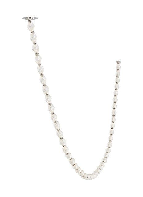 Collier 240 Chandelier, 140.5" H x 2" W x 2" D, 3000K, Polished Nickel