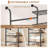 3-Tier Wall Mounted Clothing Rack, Expandable 23.6-35.4 in, Carbon Steel, Matte Black