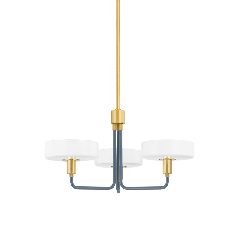 Aston 24.25" 3-Light Chandelier by Zoe Feldman x Mitzi