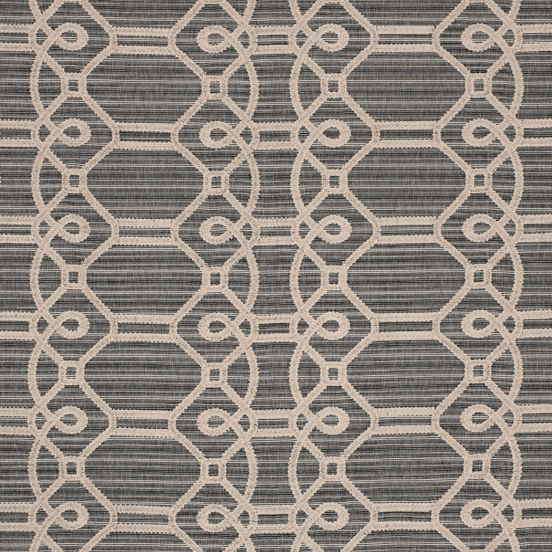 Tissu de broderie Ziz, Charbon