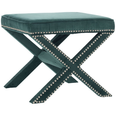 Nixon 20.5" Wide Velvet Square Standard Ottoman
