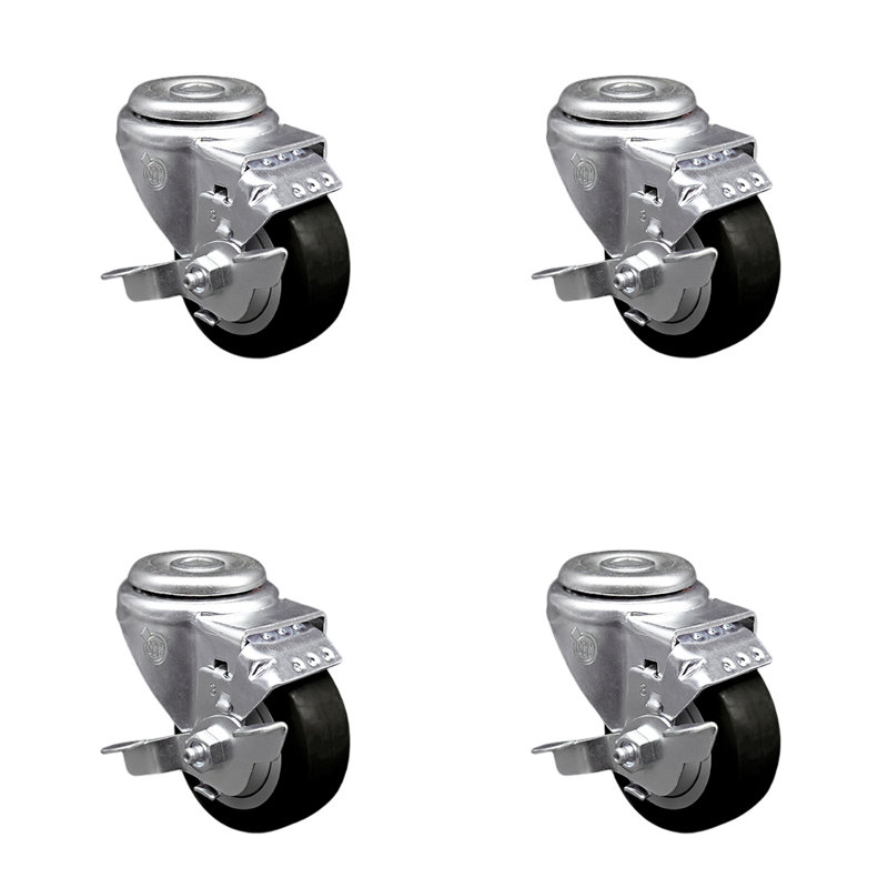 Polyurethane Caster, Black